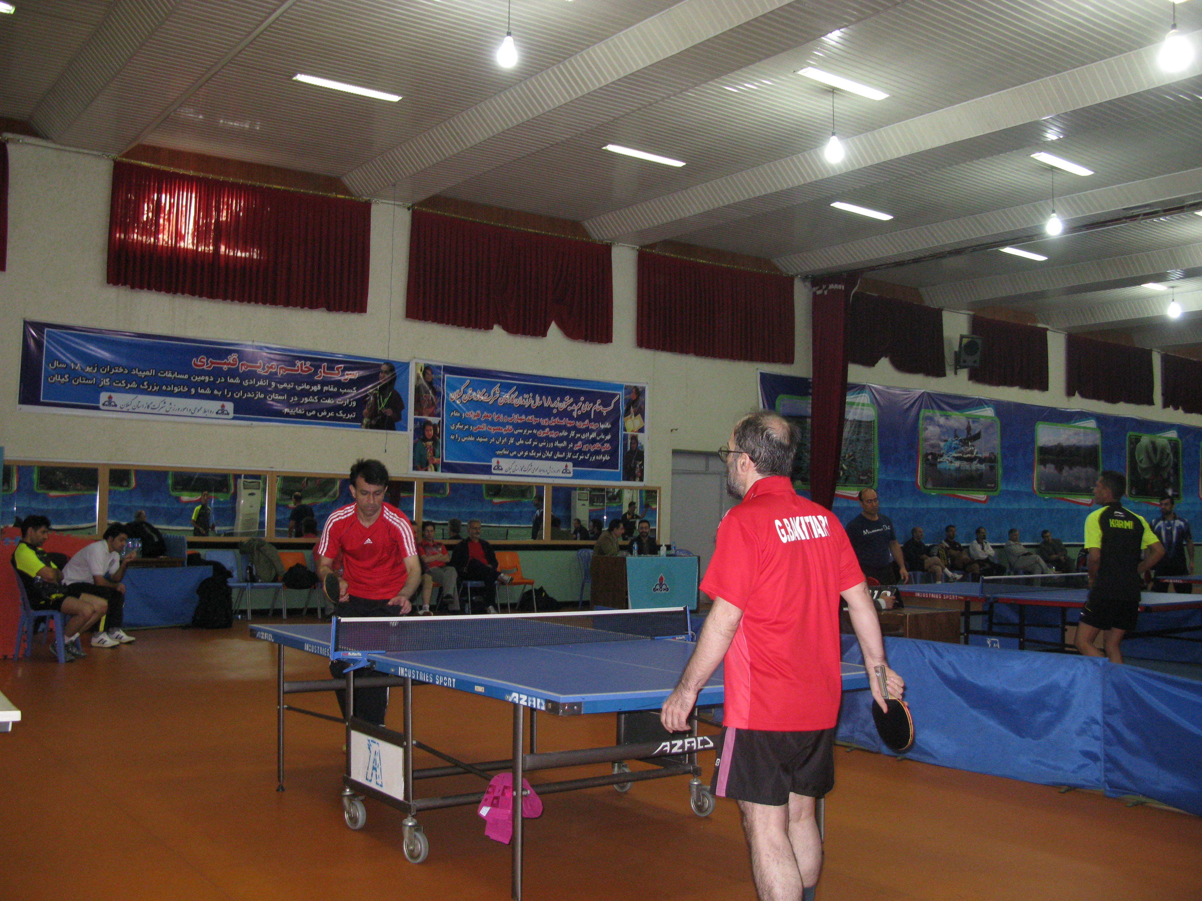 مسابقات تنیس روی میز آقایان سازمان در بهداشت ودرمان شمال کشور -رشت