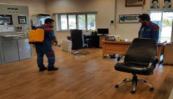 علمیات گندزدایی روزانه از سطوح مختلف در کلیه مراکز های نفتی منطقه شمال انجام میشود